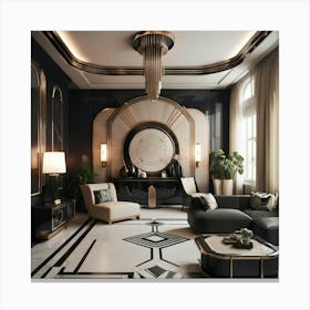 Deco Living Room 25 Canvas Print