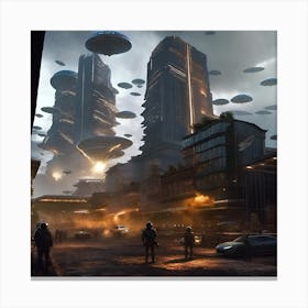 Futuristic City 2 Canvas Print