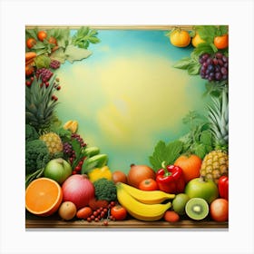 Fruit Frame Canvas Print