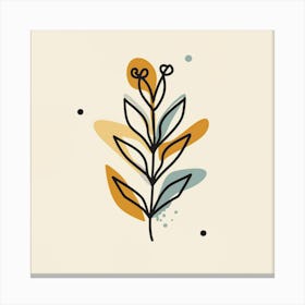 Illustration Of A Leaf 1 Canvas Print