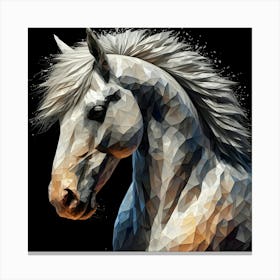 Polygonal Horse 6 Canvas Print