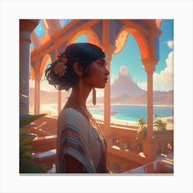 Egyptian Girl Canvas Print