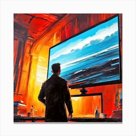 Tv Book Canvas Print