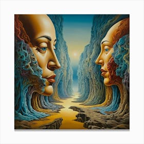 'The Two Faces' Canvas Print