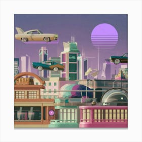 Futuristic Cityscape 4 Canvas Print