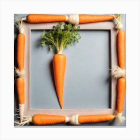 Carrots In A Frame 33 Canvas Print