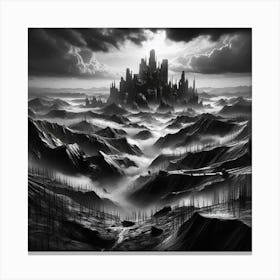 City In The Clouds 2 Canvas Print