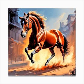 Horse Galloping 5 Canvas Print