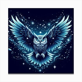 Owl Luminescent Canvas Print