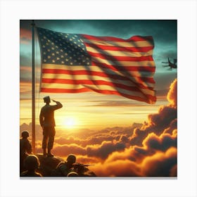 American Flag Canvas Print
