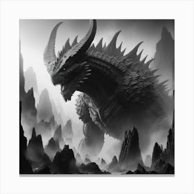 Godzilla 1 Canvas Print