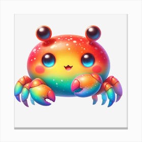 Rainbow Crab Canvas Print