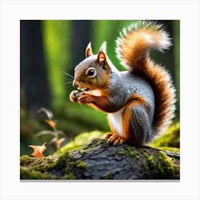 Red Squirrel 10 Canvas Print