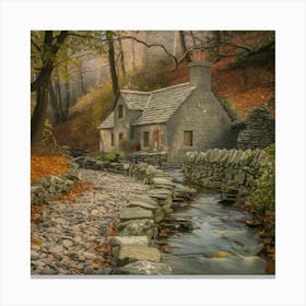 Cottage In The Woods Canvas Print