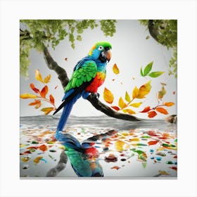 Colorful Parrot Canvas Print