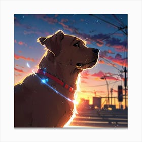 Dog Hd Wallpaper Canvas Print