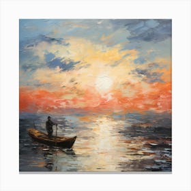Monet's Brushed Dreamscape Canvas Print