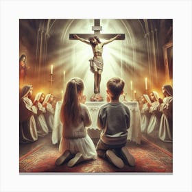 Jesus Crucifixion Canvas Print