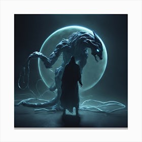 Demon In The Night Canvas Print