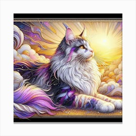 Cat In The Sky Canvas Print