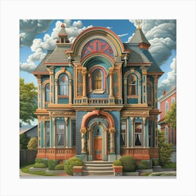 Victorian House Canvas Print