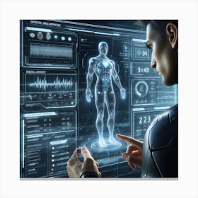 Futuristic Man 93 Canvas Print