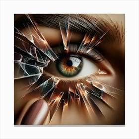 Broken Eye Canvas Print