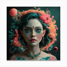 Kaleidoscope Girl Canvas Print