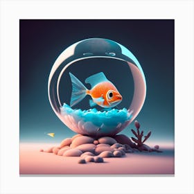 Fish In A Bowl Canvas Print