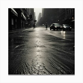 Rainy Day In New York City Canvas Print