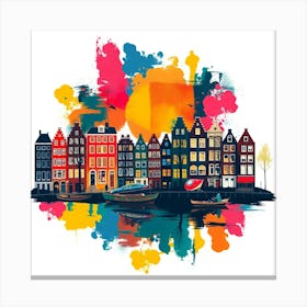 Amsterdam Cityscape 2 Canvas Print