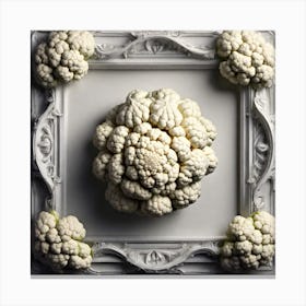 Cauliflower In A Frame 5 Canvas Print