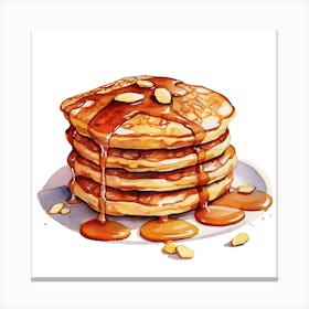 Pancakes With Syrup 4 Canvas Print