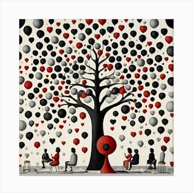 Tree Of Love Canvas Print