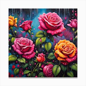 Raining Roses Canvas Print