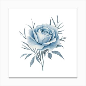 Blue Rose Canvas Print