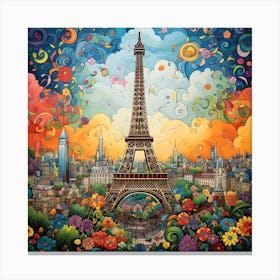 Paris Eiffel Tower 2 Canvas Print