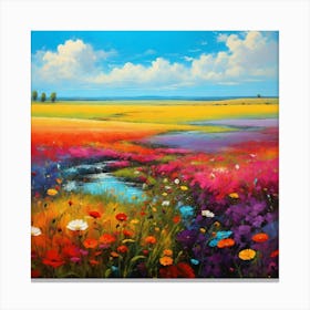 Poppies In The Meadow 2 Canvas Print