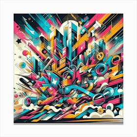 Abstract Cityscape 2 Canvas Print