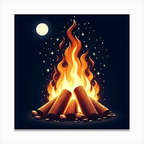 Campfire 1 Canvas Print