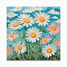 Daisies In The Sky Canvas Print