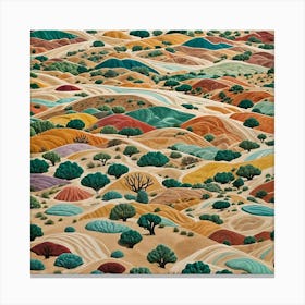 Desert Landscape 1 Canvas Print