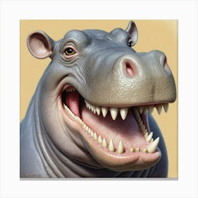 Hippo 28 Canvas Print