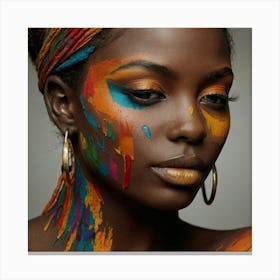 Beautiful African Woman Canvas Print