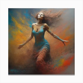 Dancer In The Clouds Canvas Print