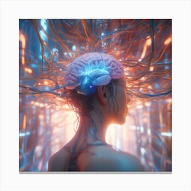 Brain Of A Woman Canvas Print