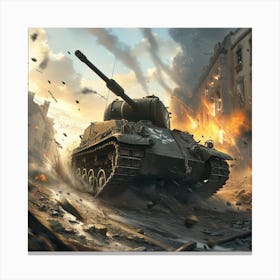 World Of Tanks Canvas Print