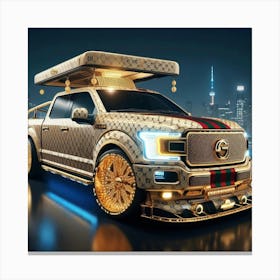 Gucci Truck Canvas Print