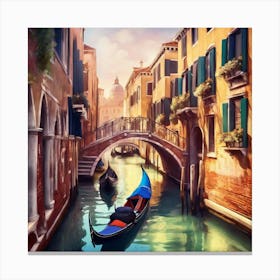 Venice Canal Canvas Print