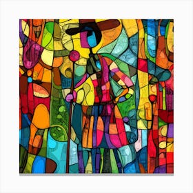 Stained Glass Painting Canvas Print